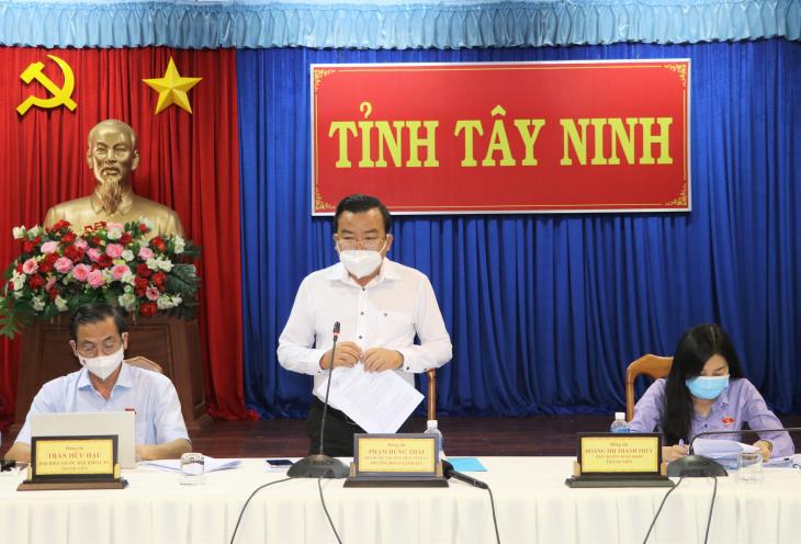 Đoàn đại biểu Quốc hội tỉnh Tây Ninh giám sát chuyên đề việc thực hiện chính sách pháp luật về công tác quy hoạch trên địa bàn tỉnh Tây Ninh